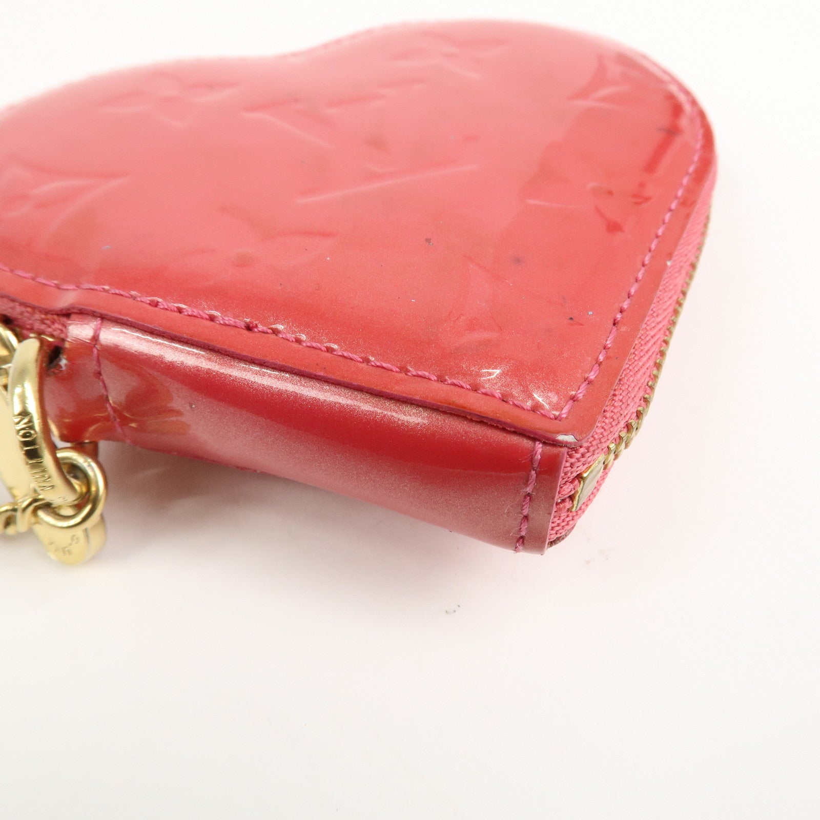 Louis Vuitton Monogram Vernis Porte Monnaie Coeur Coin Case M93562