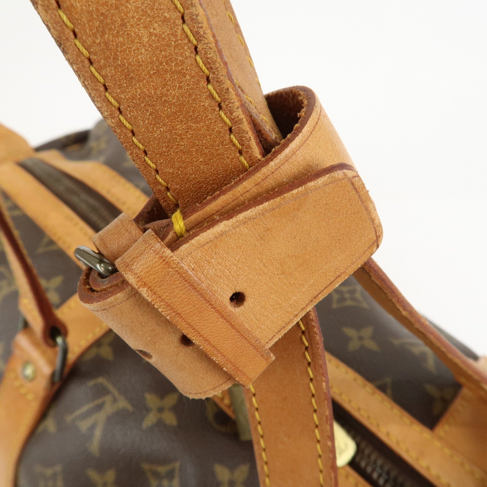 Louis Vuitton Monogram Sac Souple 45 Boston Bag Brown M41624