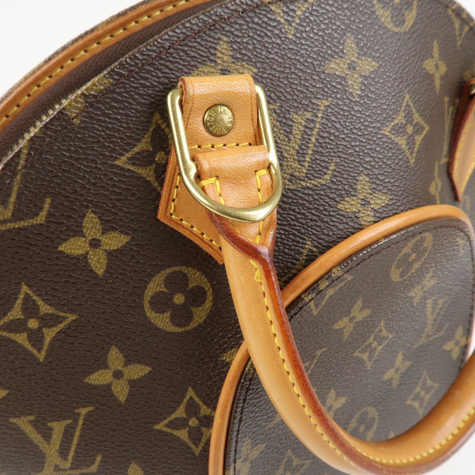 Louis Vuitton Monogram Ellipse PM Hand Bag Brown M51127