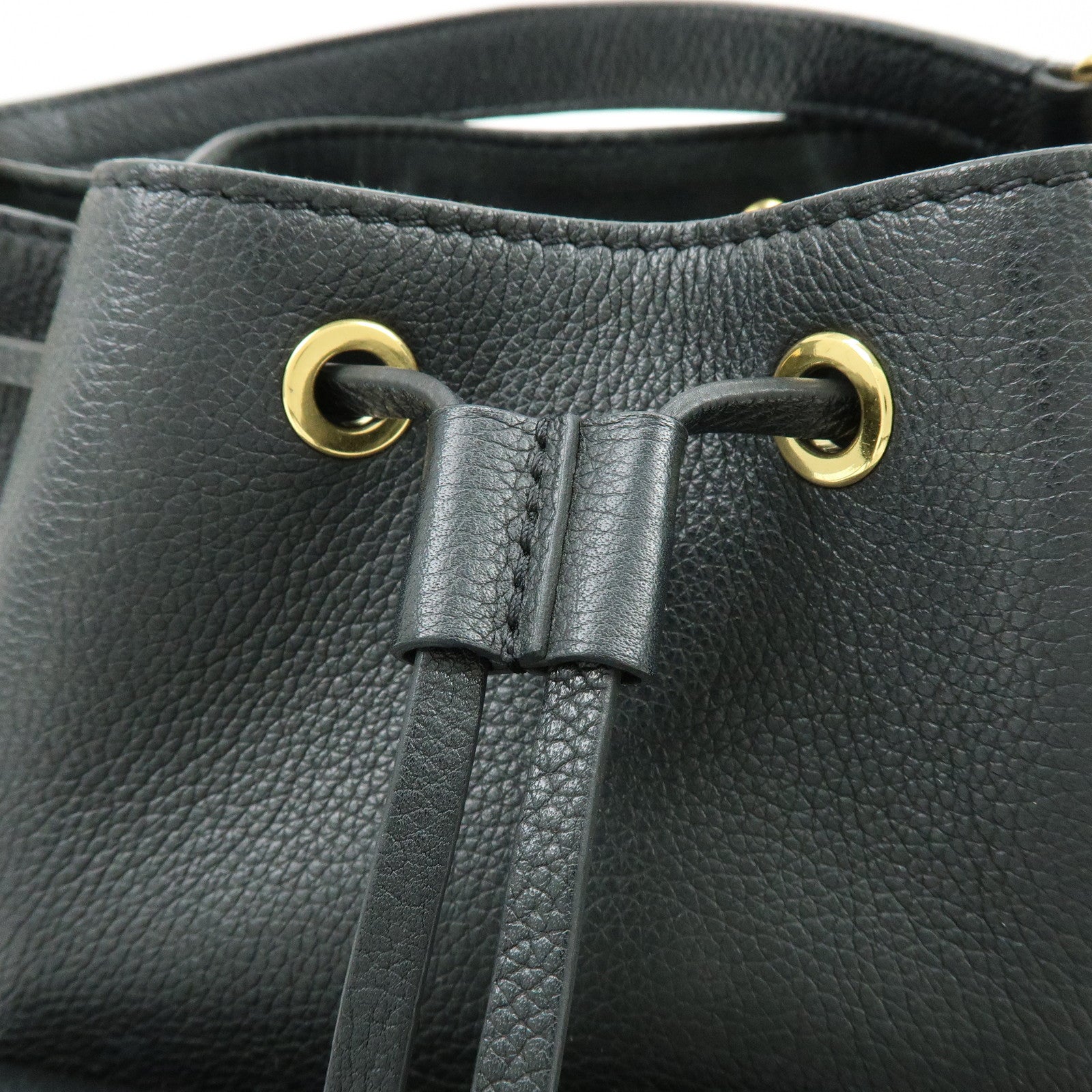 Louis Vuitton Lockme Bucket NV 2Way Bag Hand Bag Black M57687