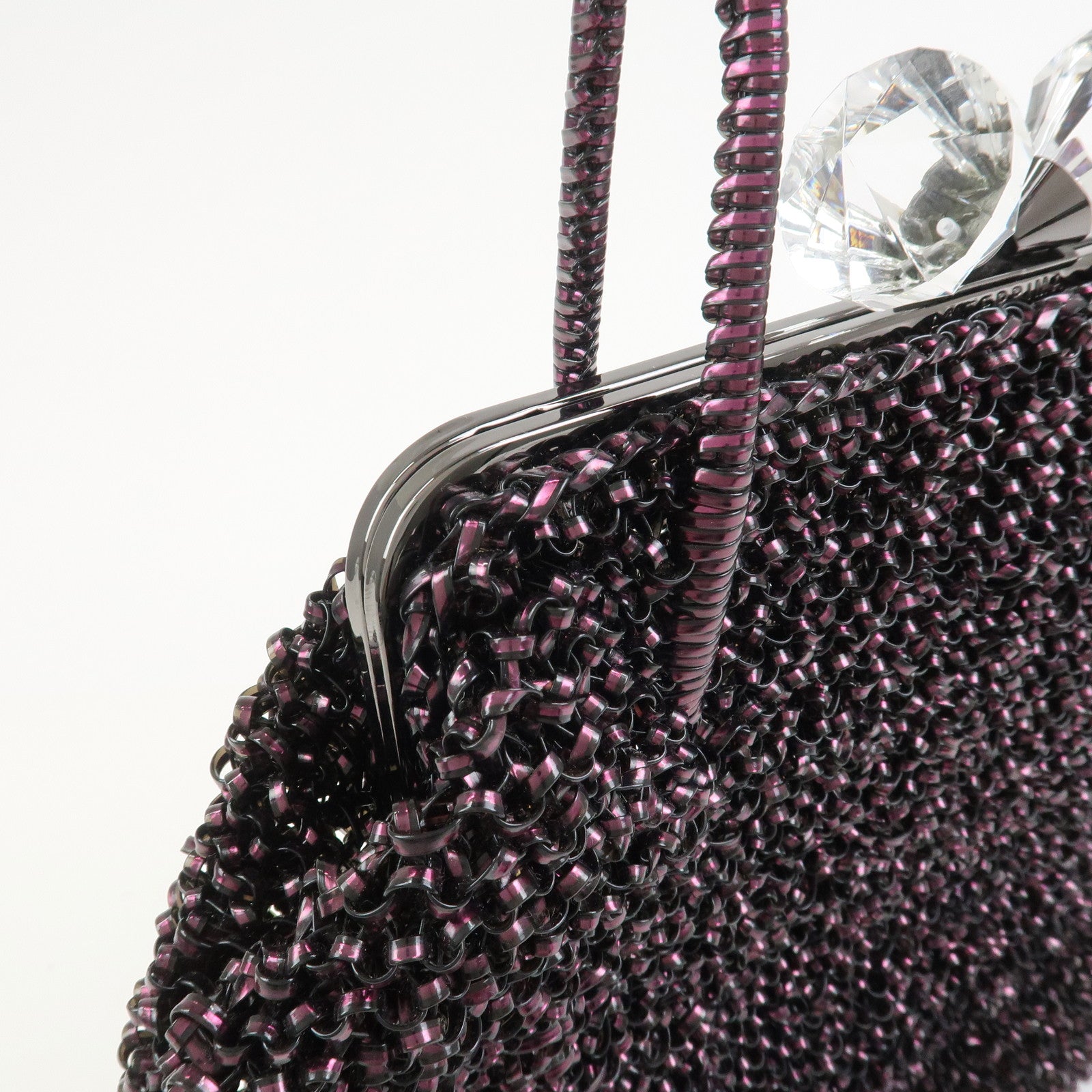 ANTEPRIMA Wire Bag PVC Hand Bag Shoulder Bag Black Pink