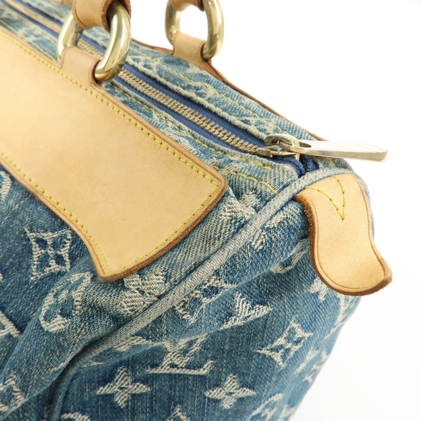 Louis Vuitton Monogram Denim Neo Speedy Boston Bag Blue M95019