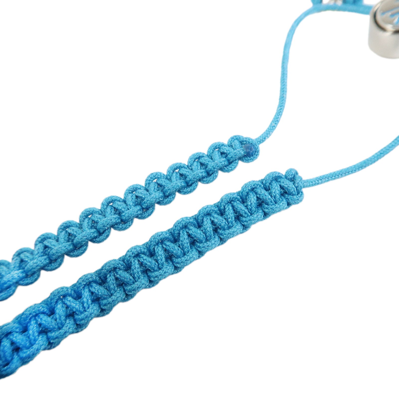 Louis Vuitton Nylon Metal Colors Bracelet Blue M1088A
