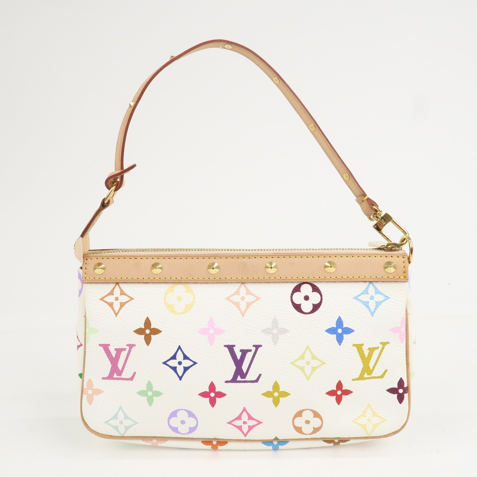 Louis Vuitton Monogram Multicolor Pochette Accessoires Blanc M92649