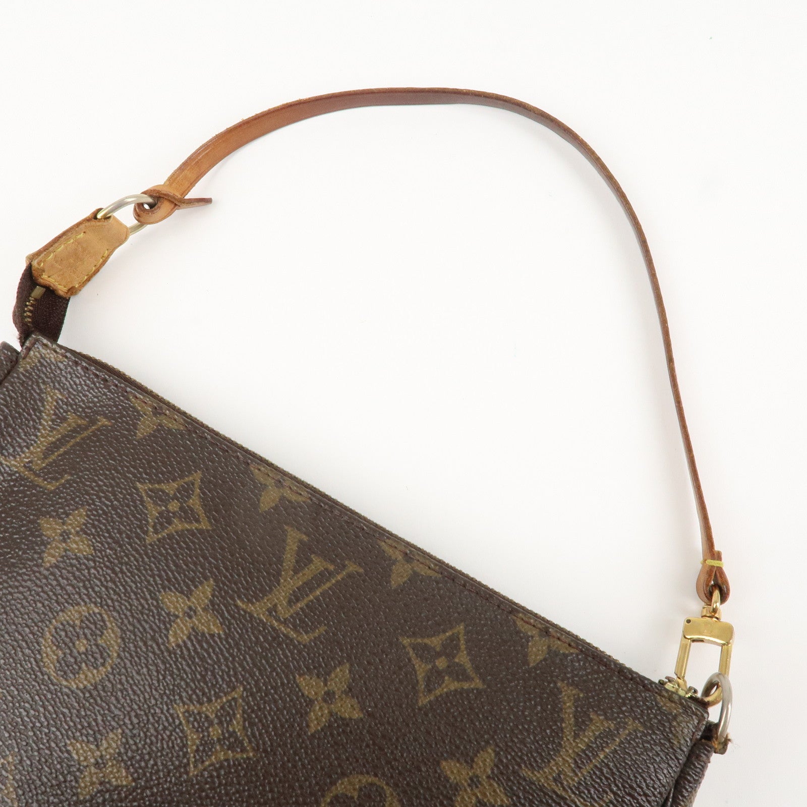 Louis Vuitton Monogram Pochette Accessoires Hand Bag Brown M51980 Used