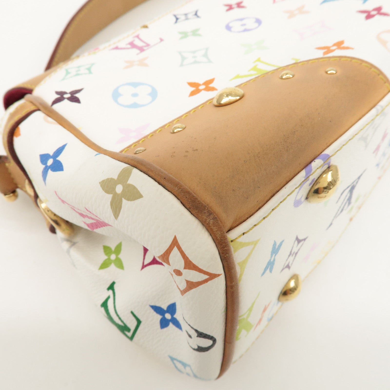 Louis Vuitton Monogram Beverly MM Shoulder Bag Blanc M40203 Used