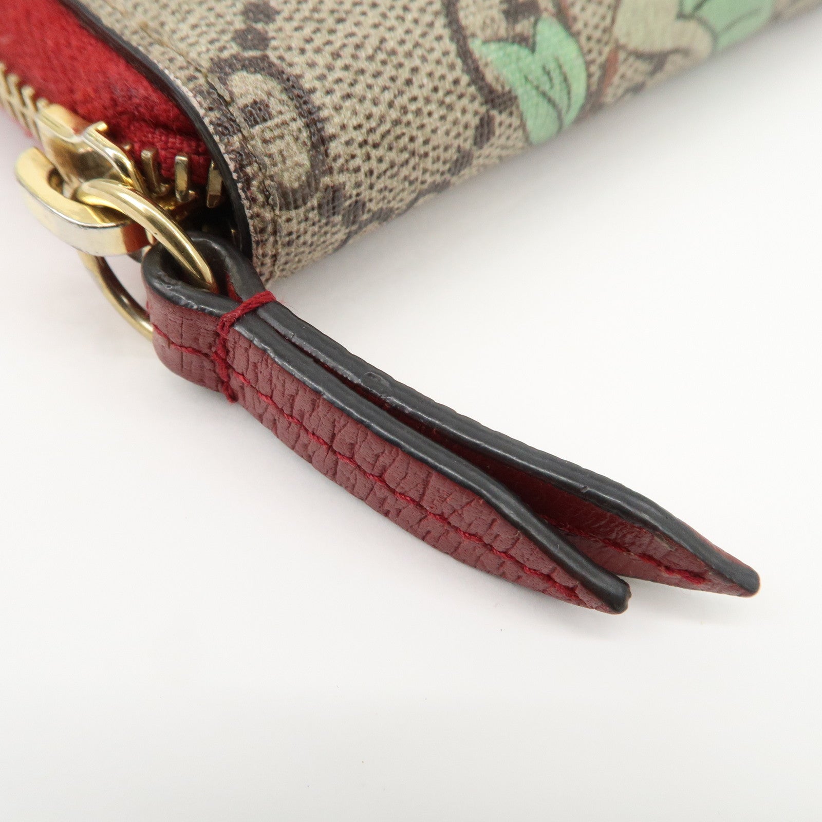 GUCCI GG Supreme Round Zippy Coin Case Beige 424897