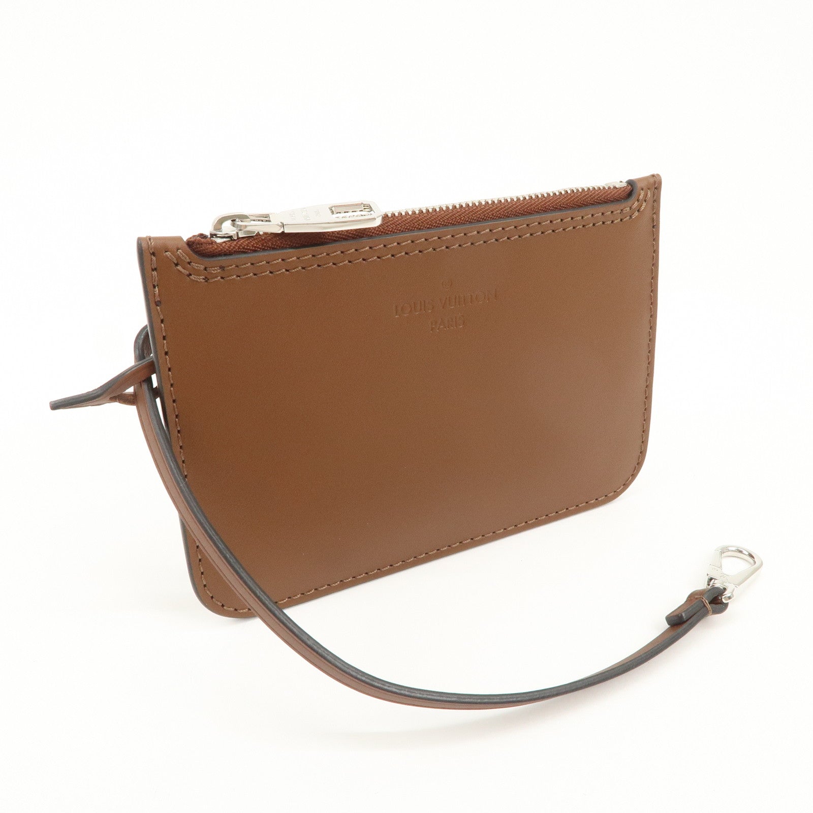 Louis Vuitton Mahina Leather Pouch for Hina PM Brown Used