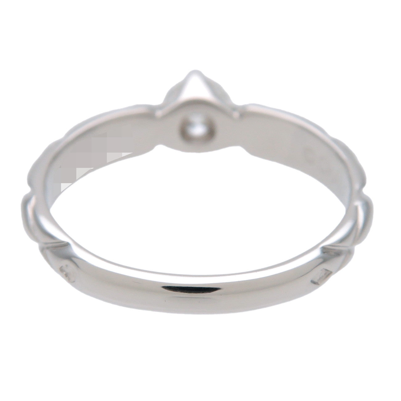 CHANEL Matelasse 1P Diamond Ring PT950 Platinum US5.5 EU51 HK12