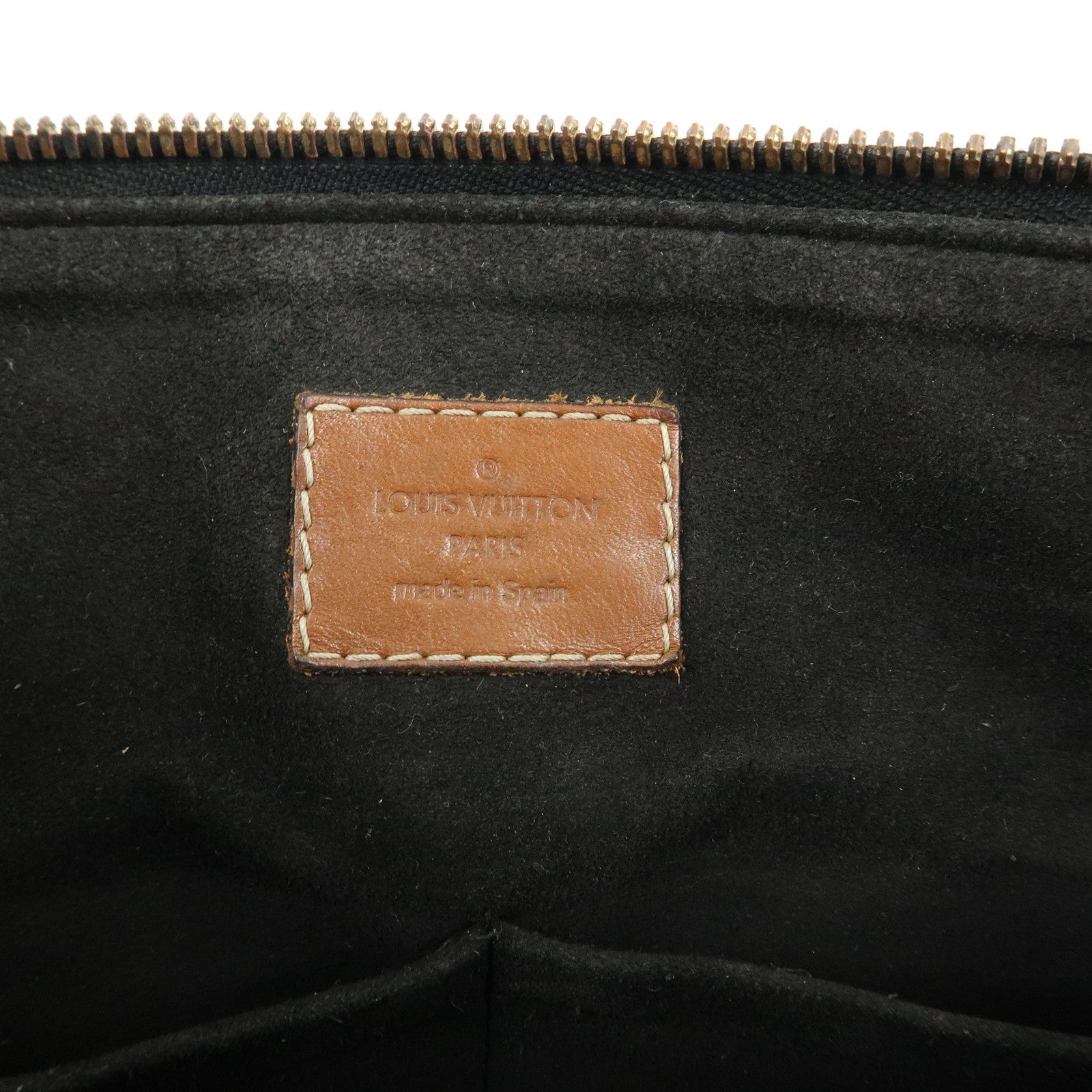 Louis Vuitton Monogram Pallas 2Way Bag Hand Bag Brown Noir M41064