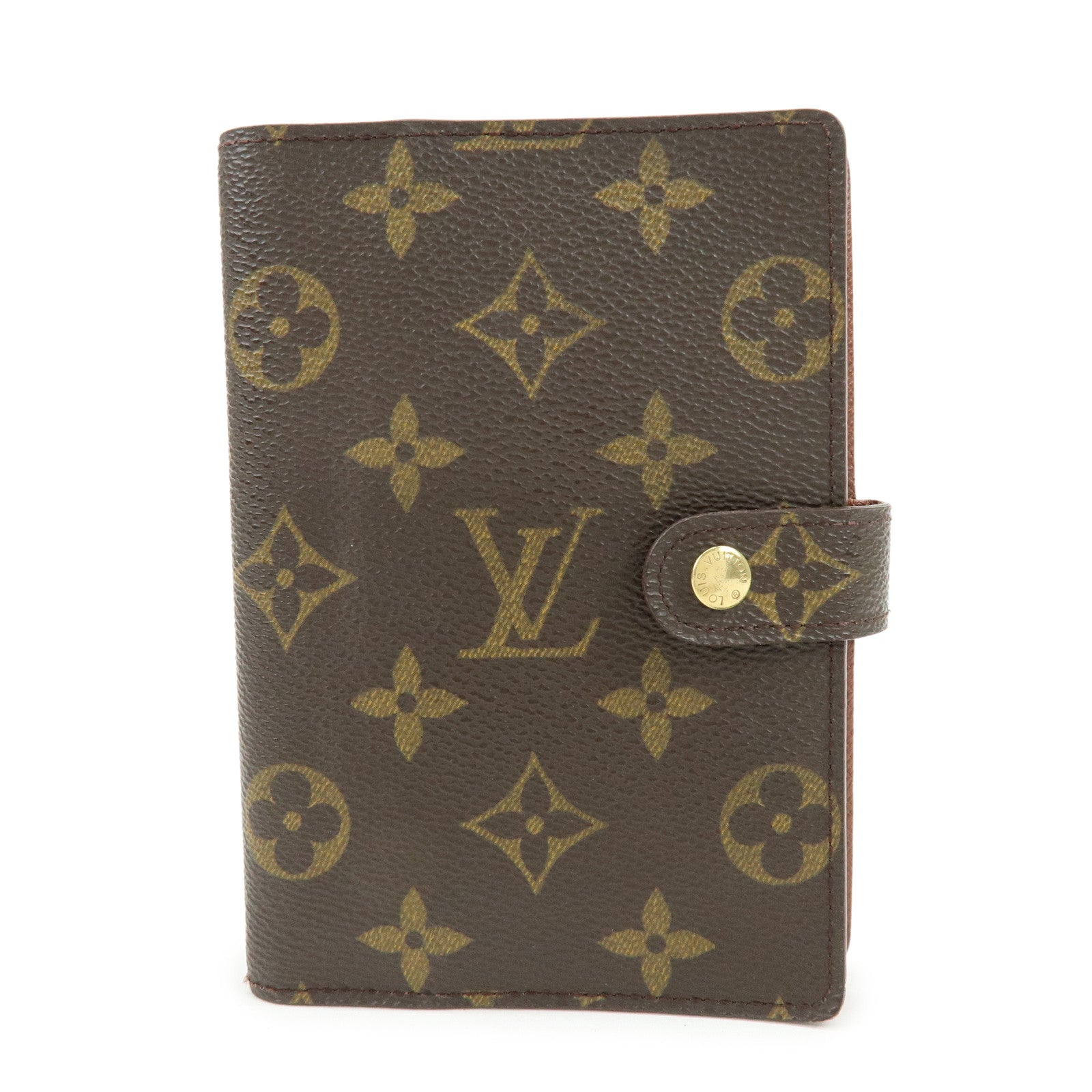 Louis Vuitton Monogram Agenda PM Planner Cover Brown R20005