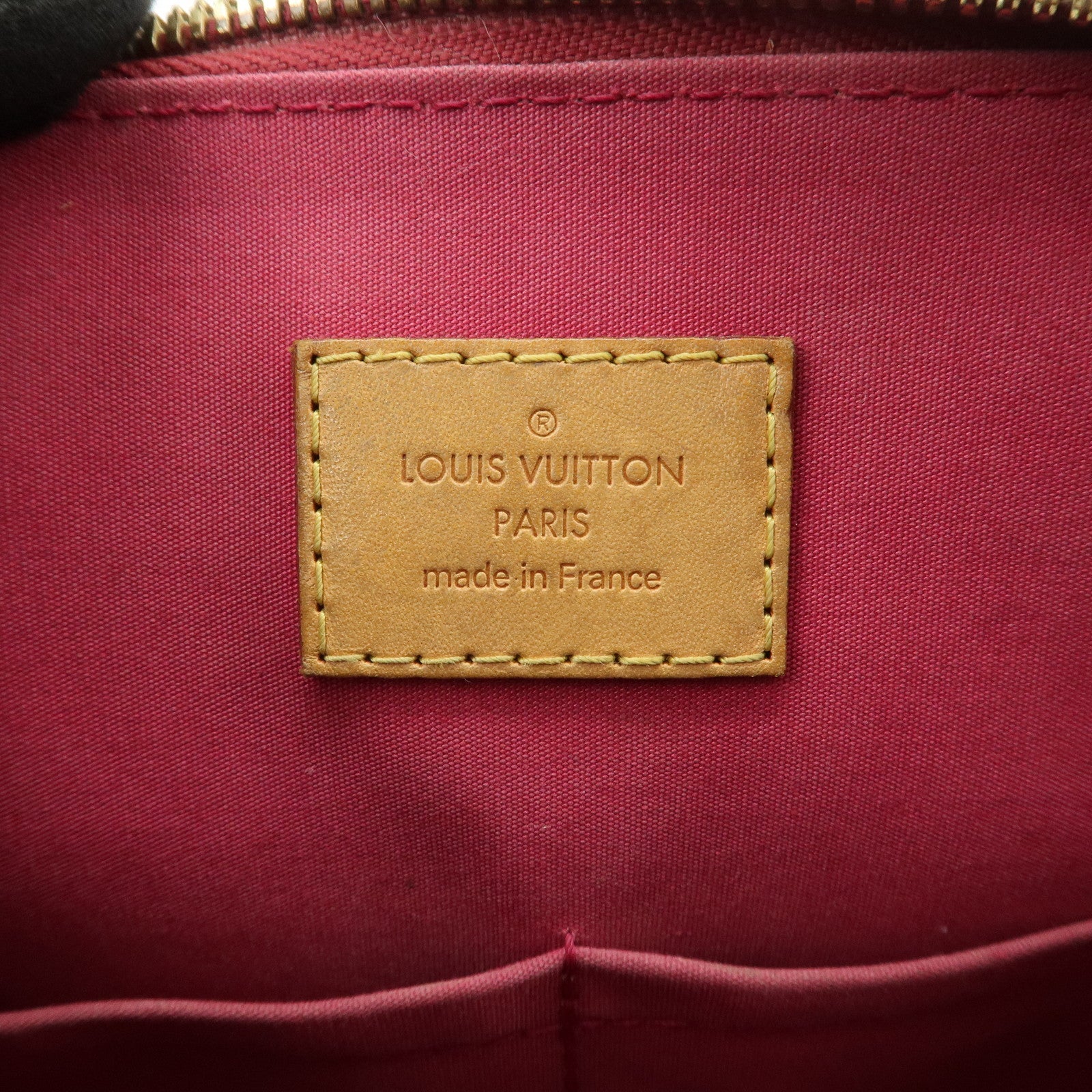 Louis Vuitton Monogram Vernis Leather Alma PM Hand Bag Rouge M91693