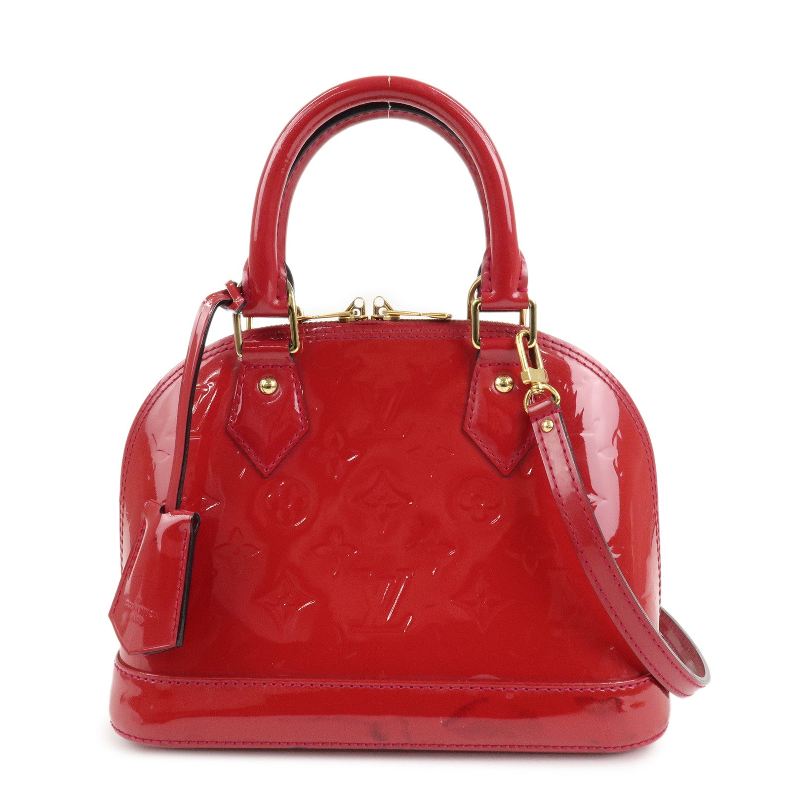 Louis Vuitton Monogram Vernis Alma BB 2Way Bag Rose Indien M91771 Used