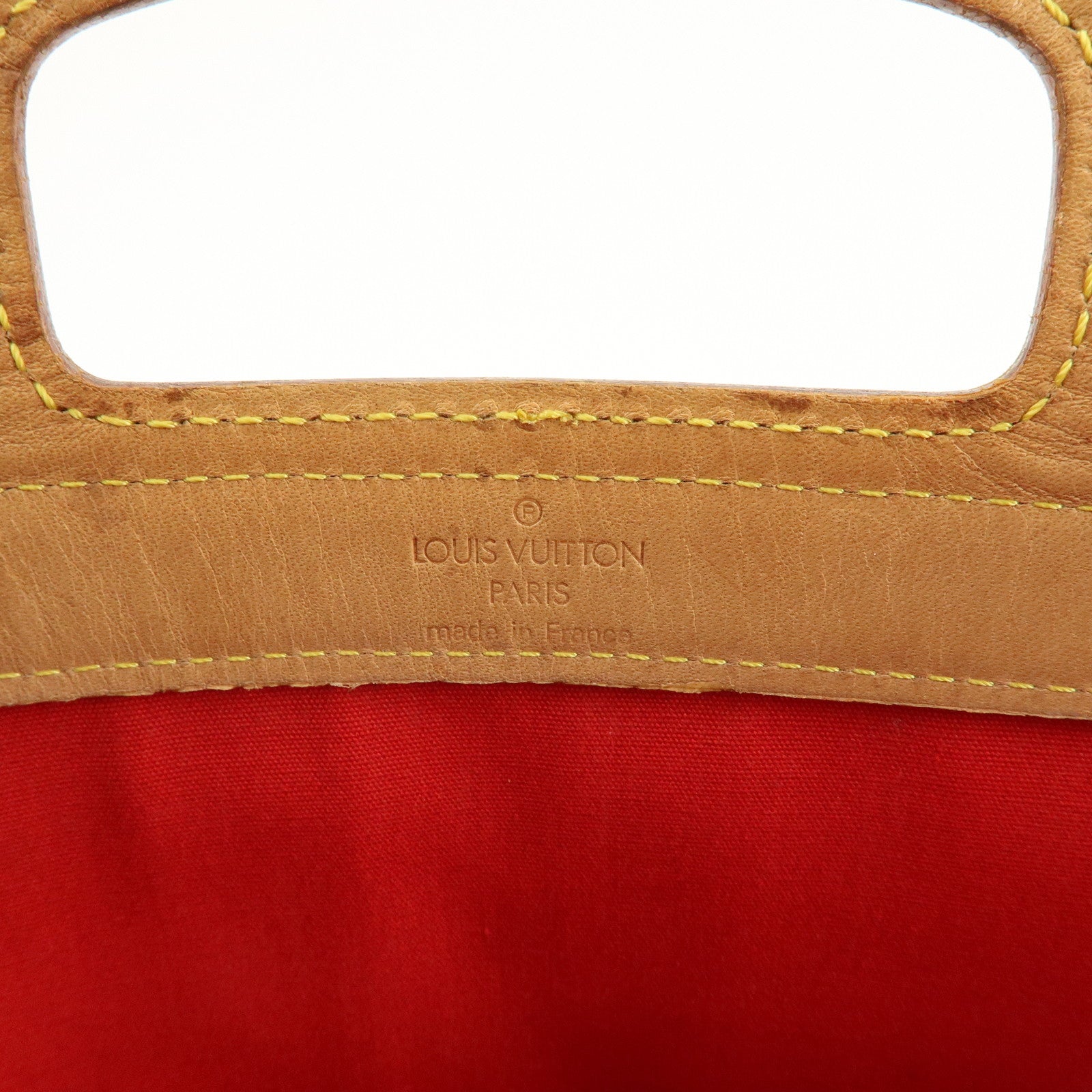 Louis Vuitton Monogram Vernis Stanton Hand Bag Rouge M91078