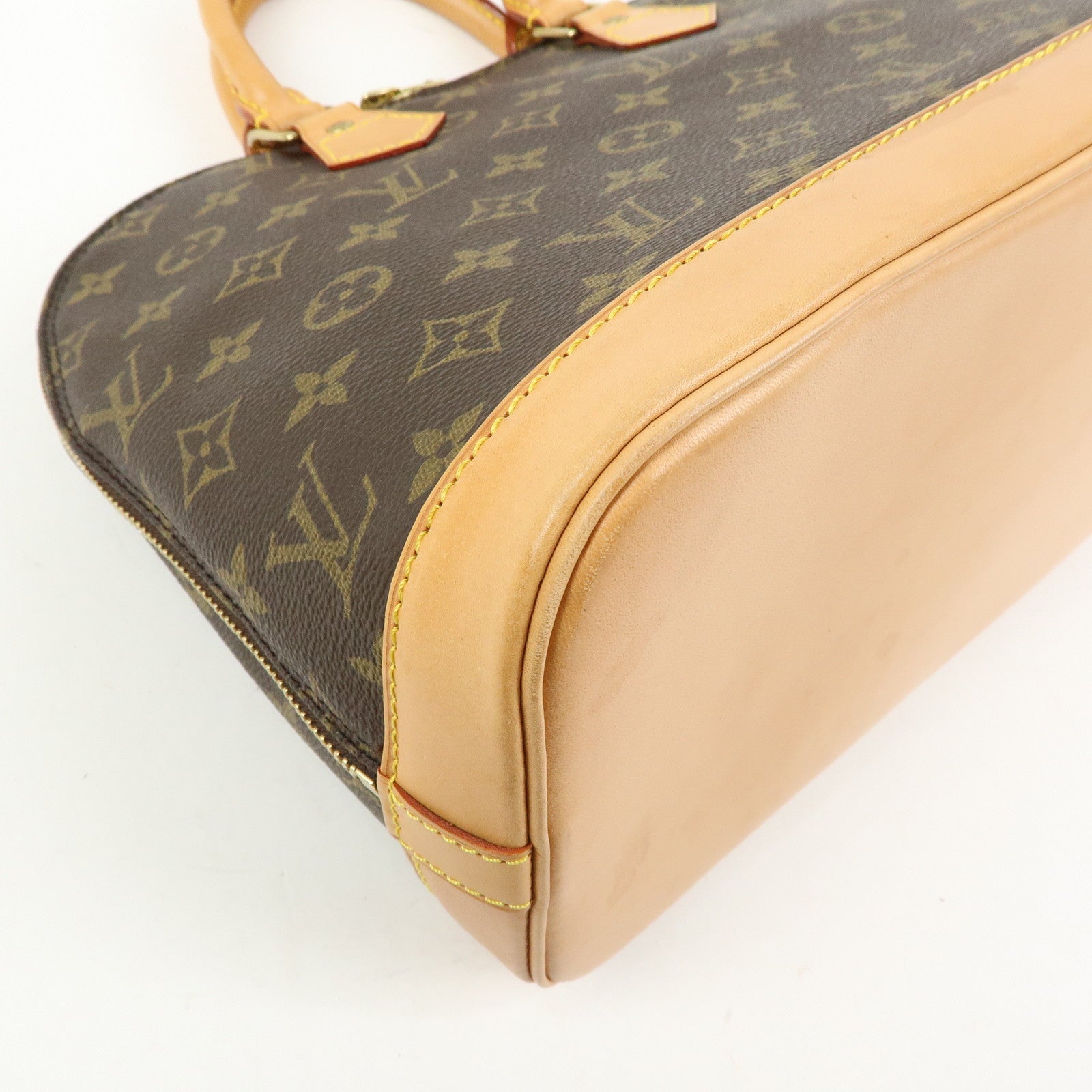 Louis Vuitton Monogram Alma Hand Bag Brown M51130