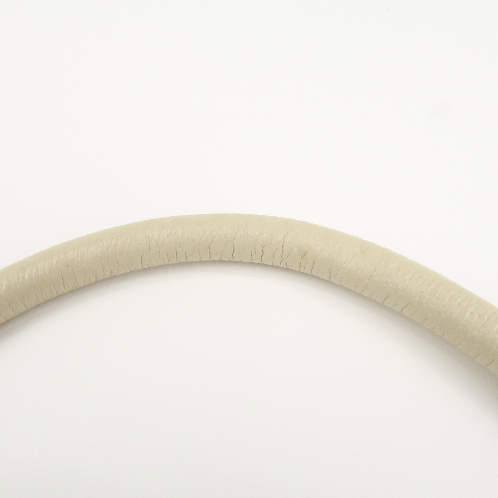 GUCCI Abbey GG Canvas Leather Shoulder Bag Beige Ivory 130738 Used