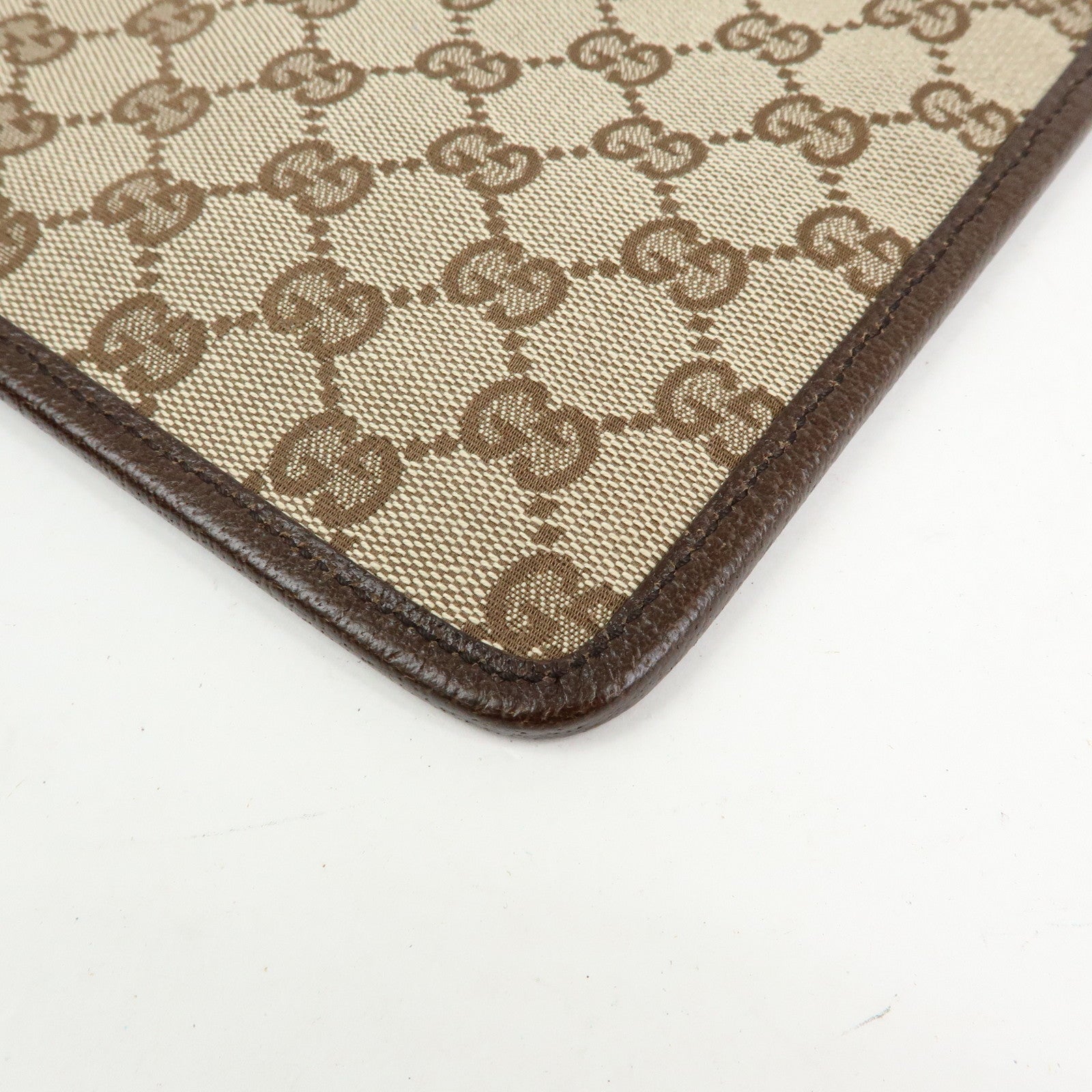 GUCCI Sherry GG Canvas Leather Shoulder Crossbody Bag Beige 27639