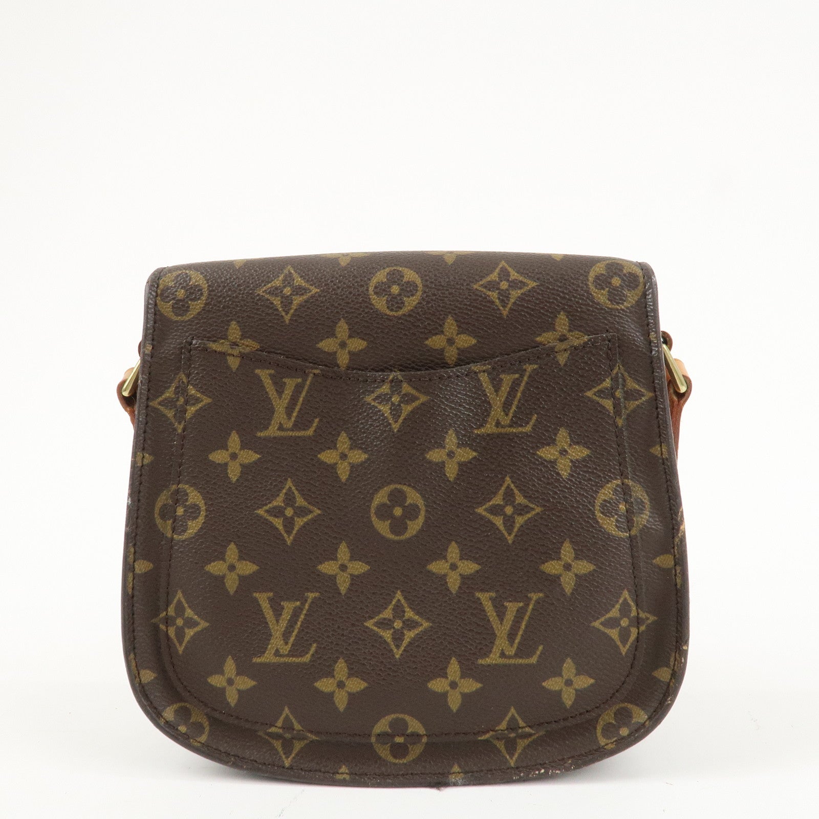 Louis Vuitton Monogram Saint Cloud MM Shoulder Bag Brown M51243 Used