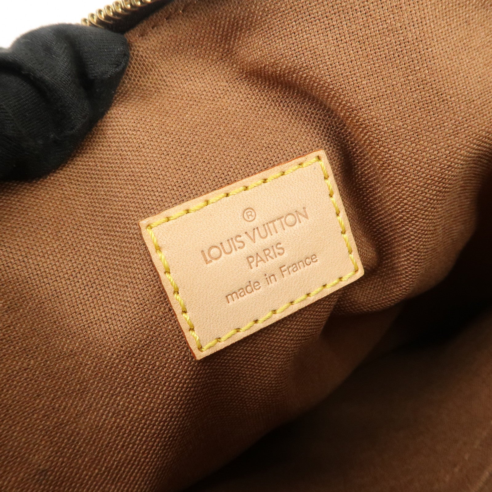 Louis Vuitton Monogram Lockit Hand Bag Brown M40102