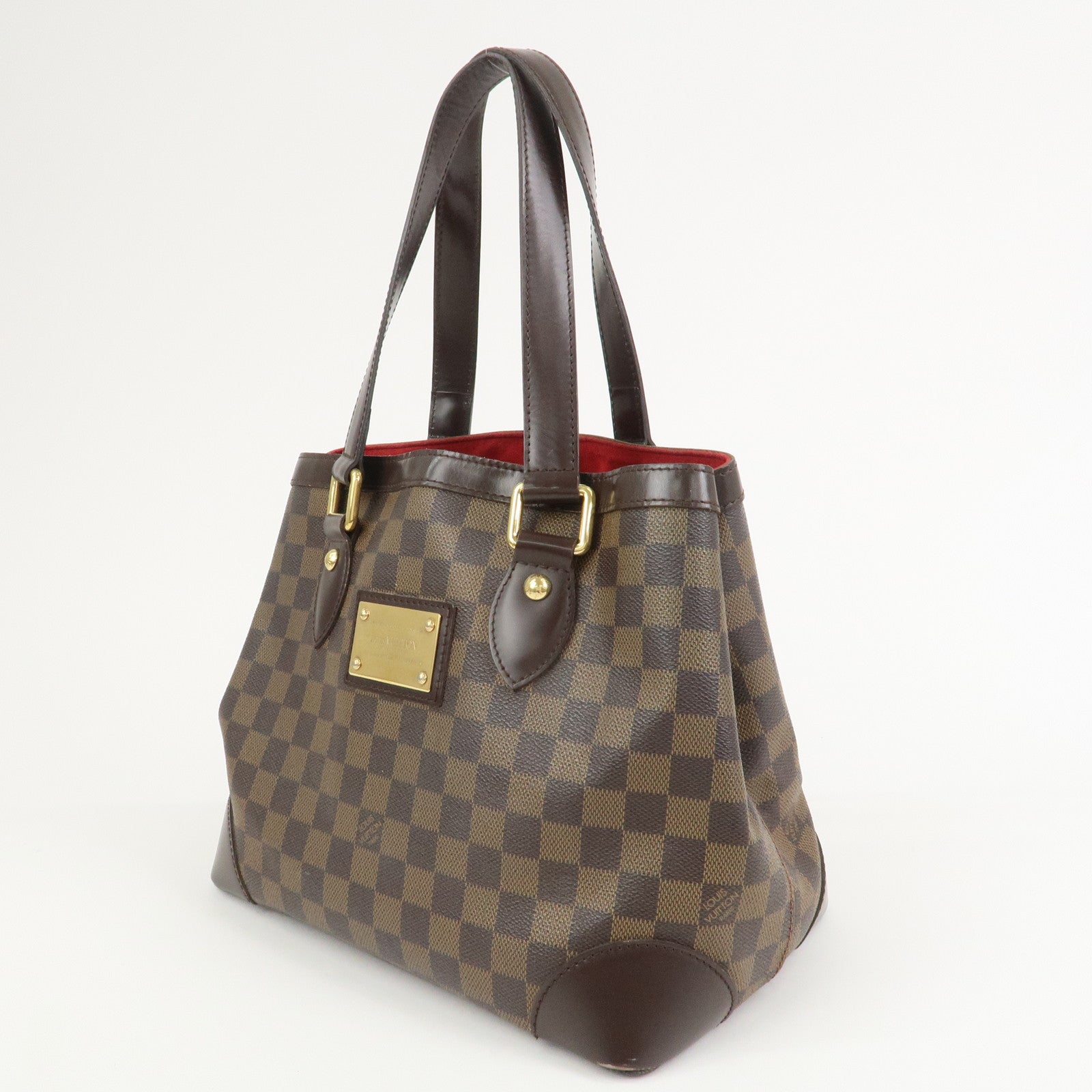 Louis Vuitton Damier Ebene Hampstead PM Hand Bag Tote Bag N51205