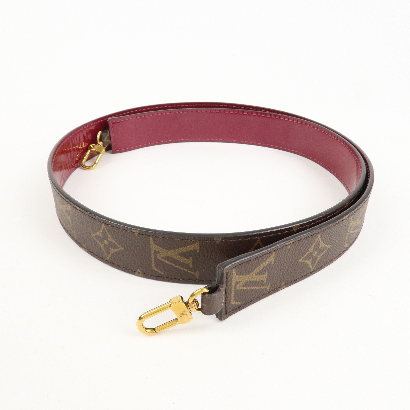 Louis Vuitton Monogram Vernis Alma BB 2Way Hand Bag Magenta M54785 Used