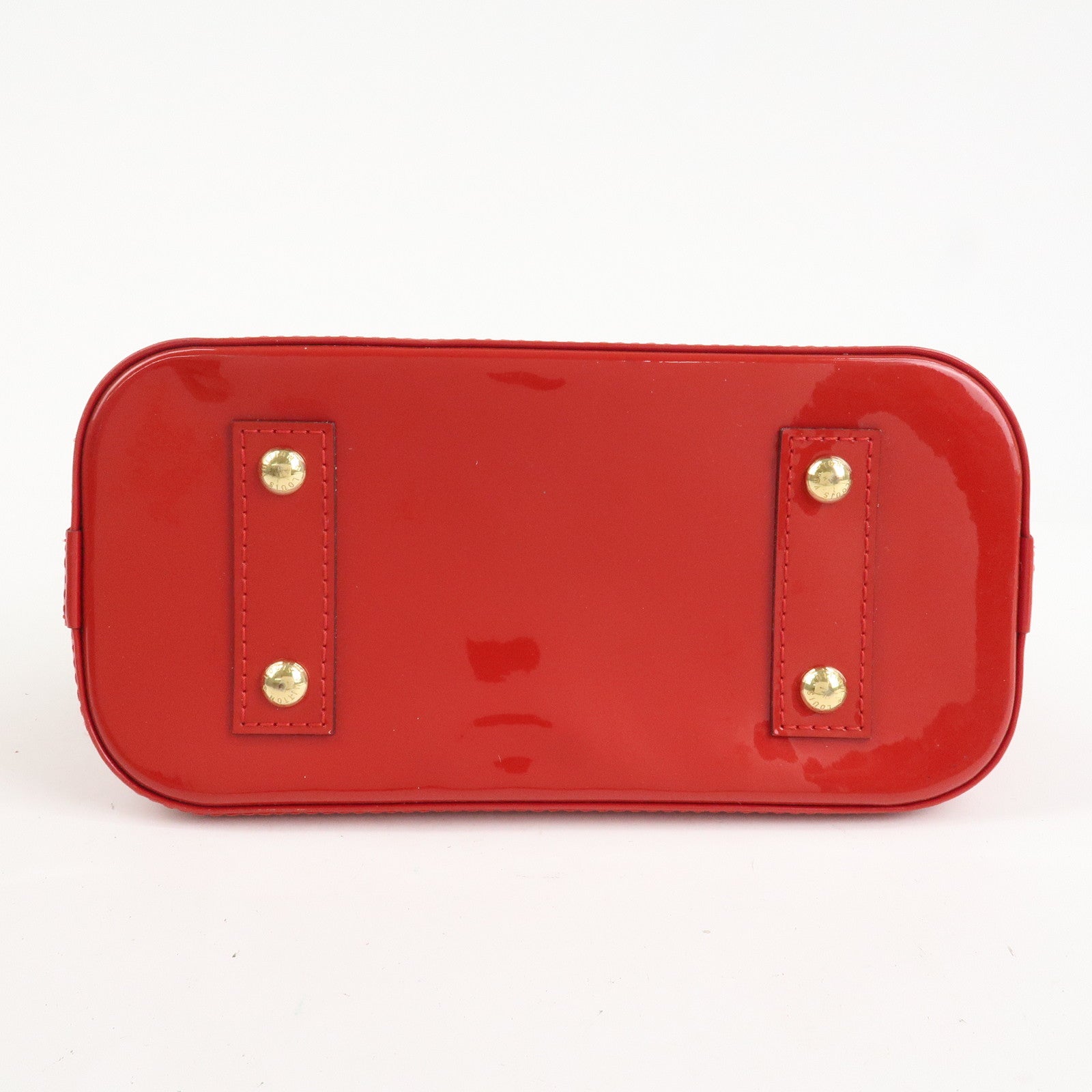 Louis Vuitton Monogram Vernis Alma BB 2Way Hand Bag Cerise M90174 Used