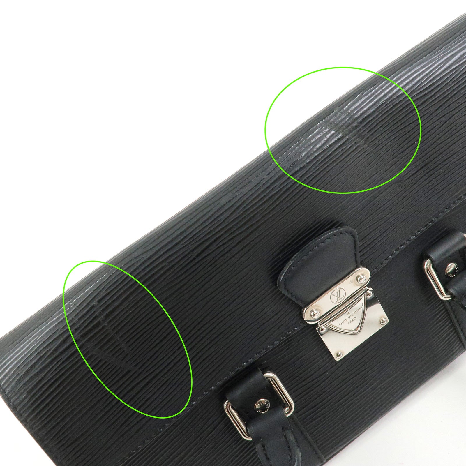 Louis Vuitton Epi Segur PM Hand Bag Noir Black M58822