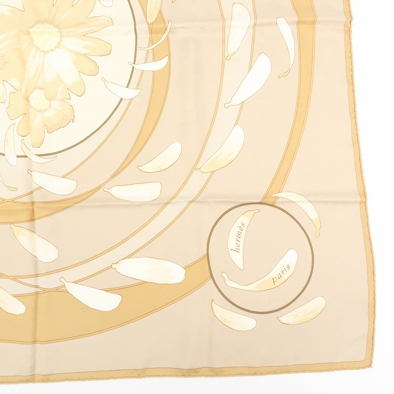 HERMES Carre 90 Set of 2 Silk 100% Scarf au gre du vent SERENITE