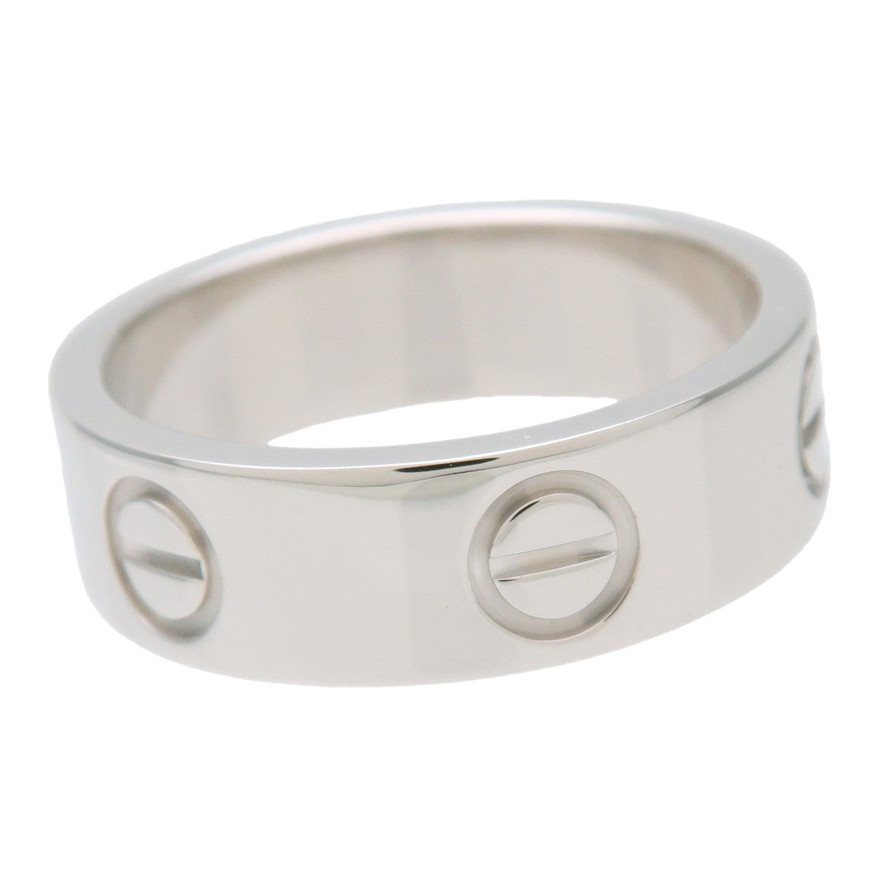 Cartier Love Ring K18 750WG White Gold #50 US5 EU49.5 HK11