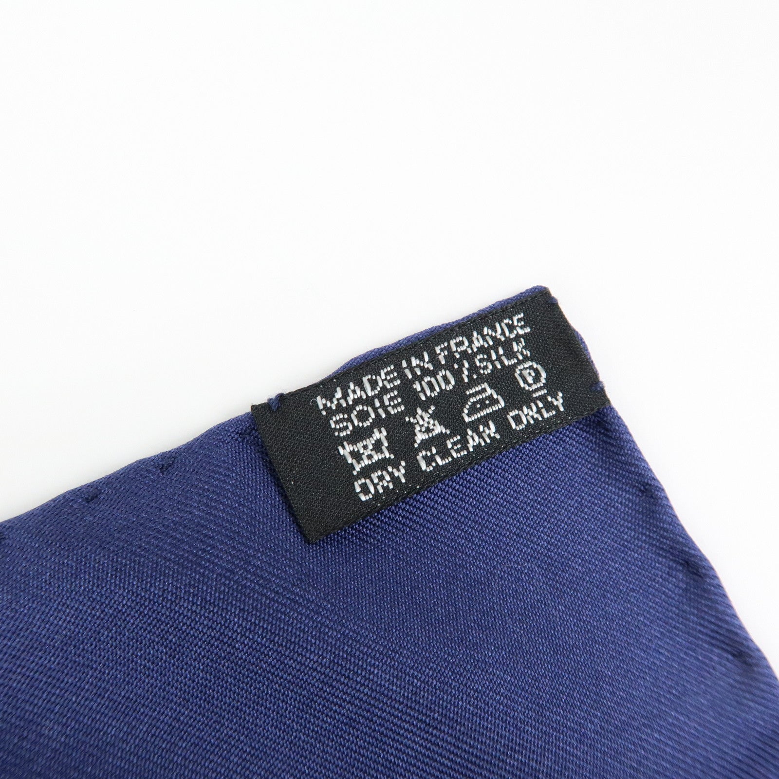 HERMES Carre90 Silk100% L’INSTRVCTION DV ROY Scarf Navy Blue Purple