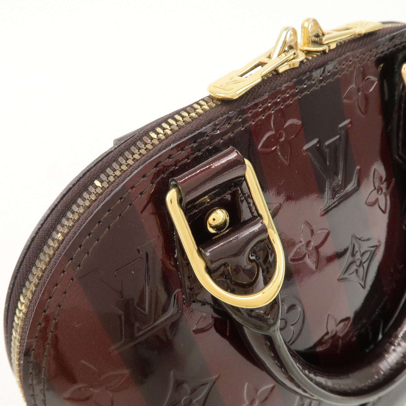 Louis Vuitton Monogram Vernis Leather Alma BB 2way Hand Bag M91700 Used