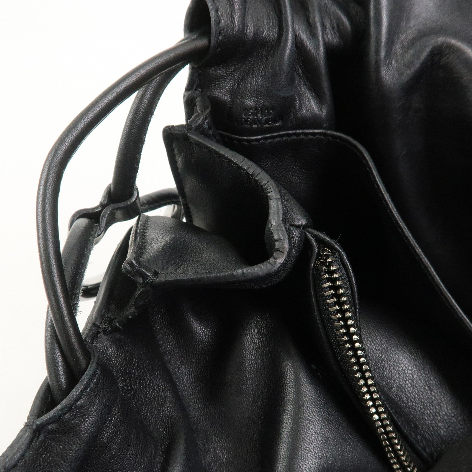 LOEWE Anagram Calf Leather Hand Bag Black