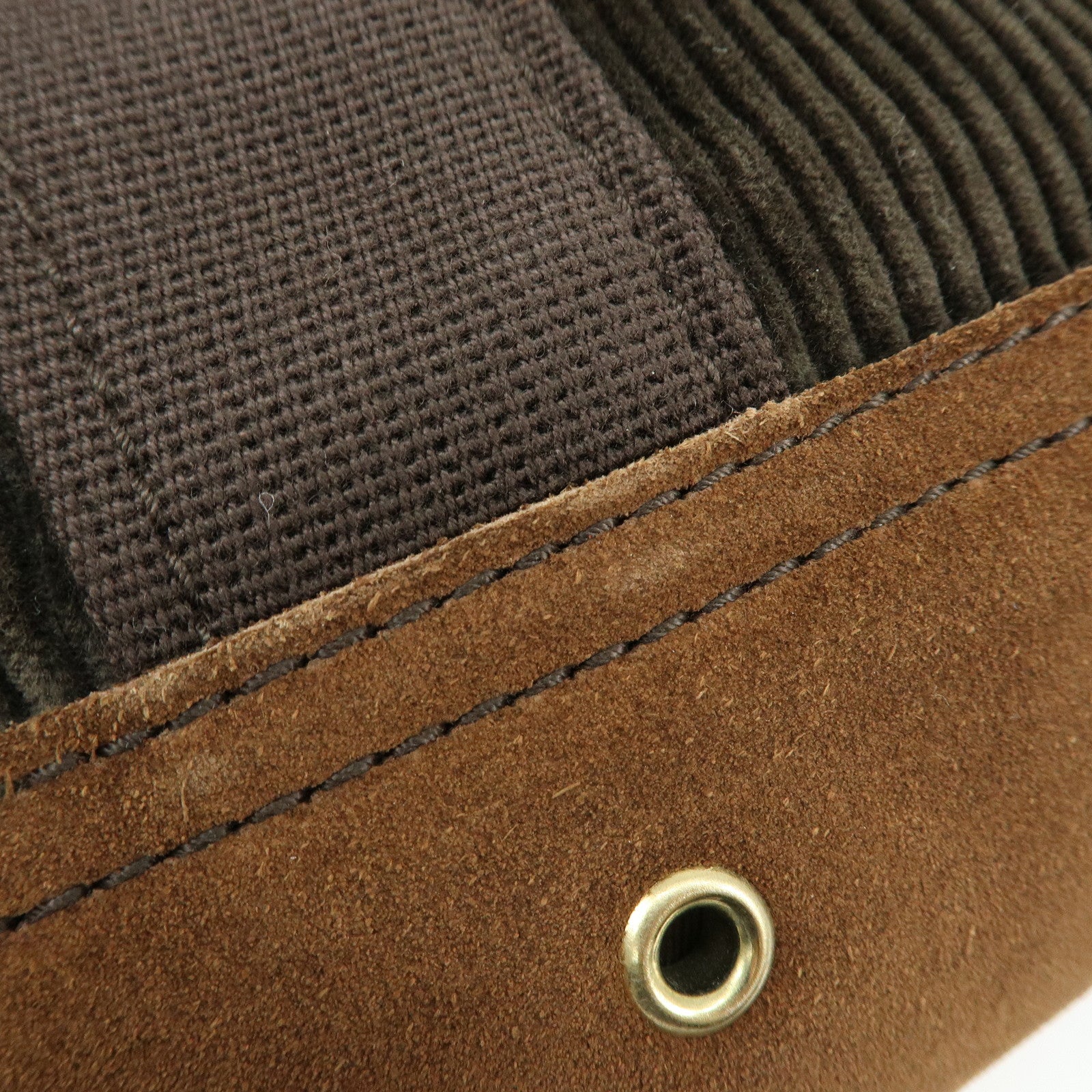 SAINT LAURENT PARIS Cassandra Corduroy Suede Tote Bag Dark Green