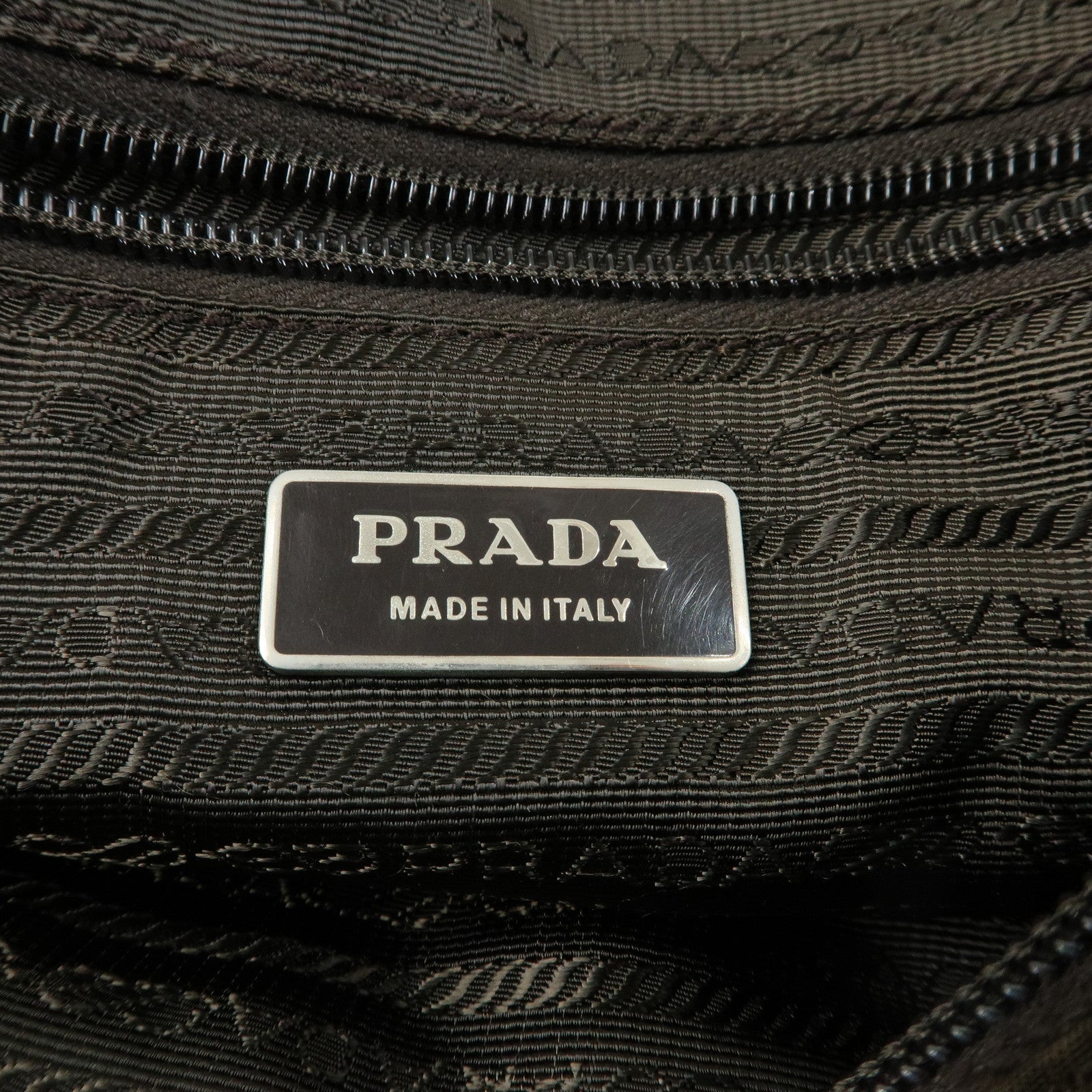 PRADA Tessuto Triangle Logo Shoulder Bag Crossbody Bag TST Khaki