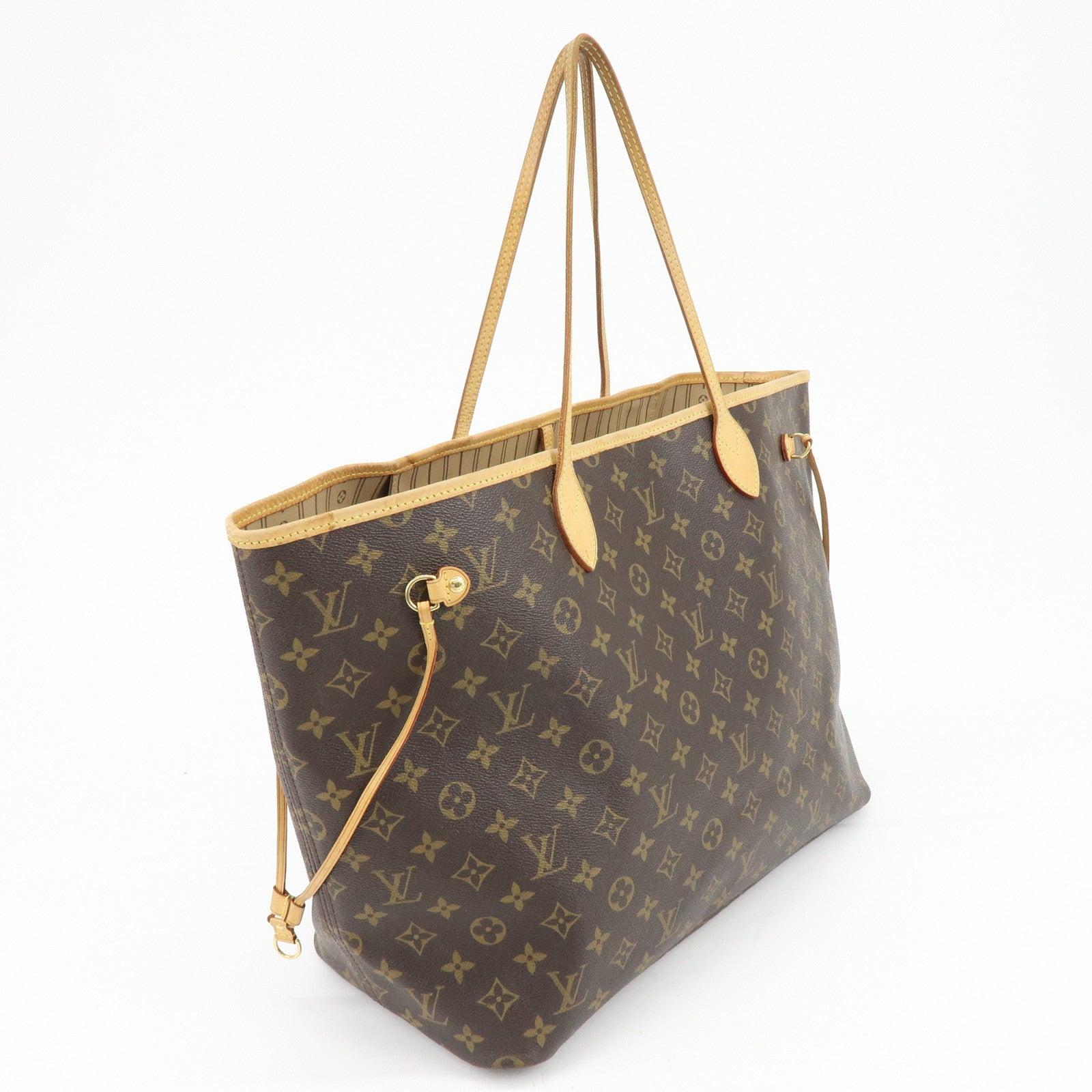 Louis Vuitton Monogram Neverfull GM Tote Bag Hand Bag Brown M40157