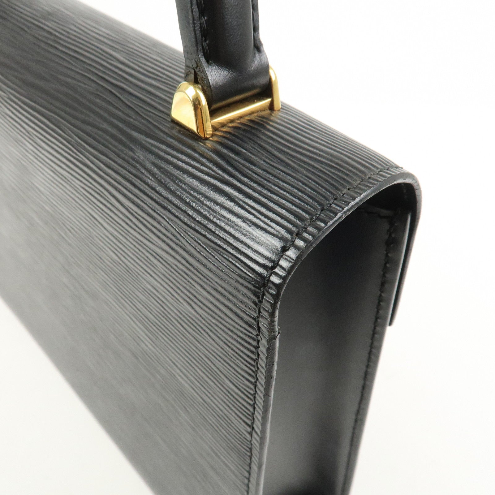 Louis Vuitton Epi Leather Malesherbes Hand Bag Noir M52372