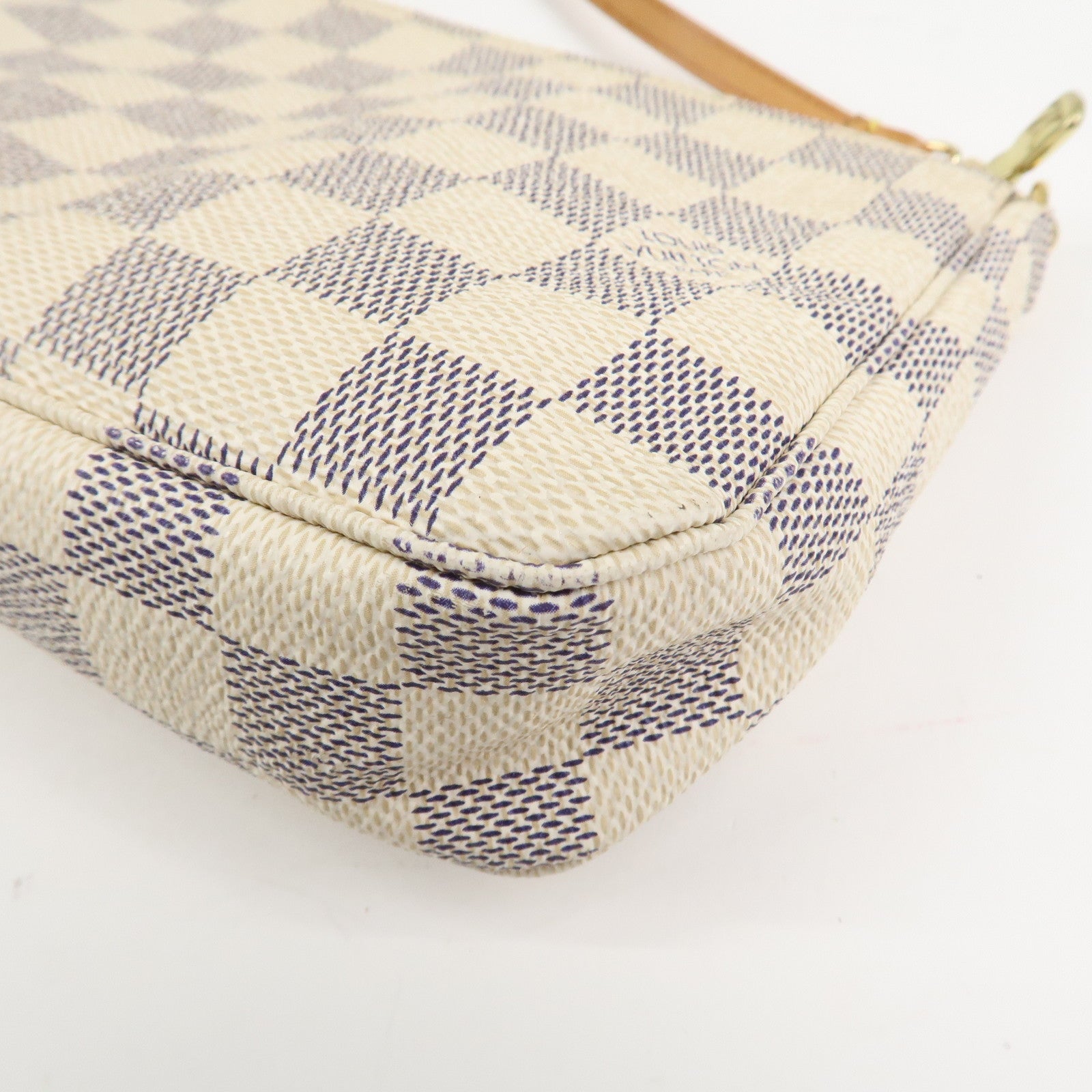 Louis Vuitton Damier Azur Pochette Accessoires Hand Bag N41207