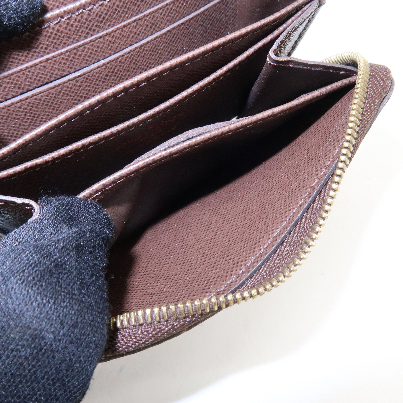 Louis Vuitton Damier Zippy Coin Case Wallet Brown N63070