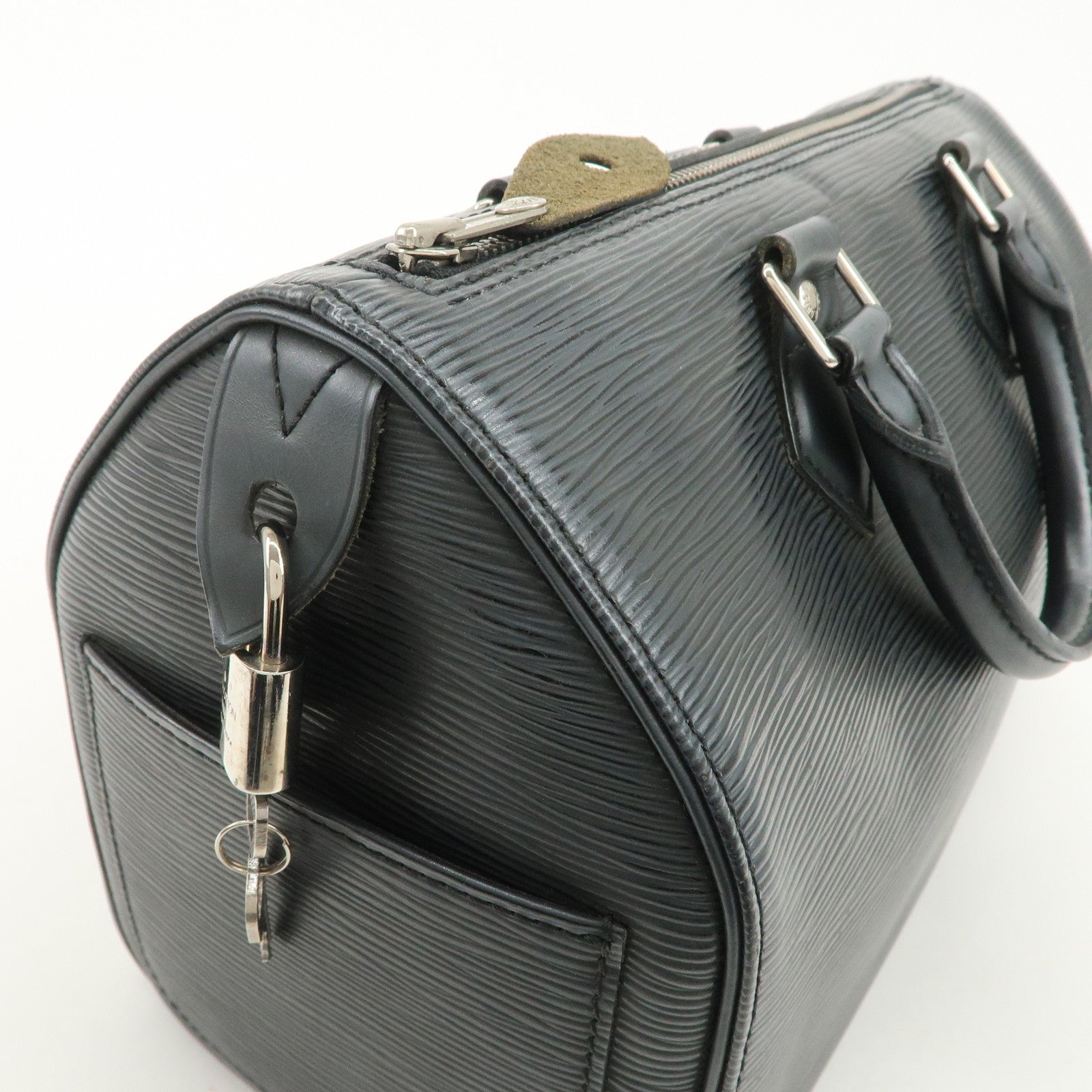Louis Vuitton Epi Leather Speedy 25 Hand Bag Boston Bag Noir M59032