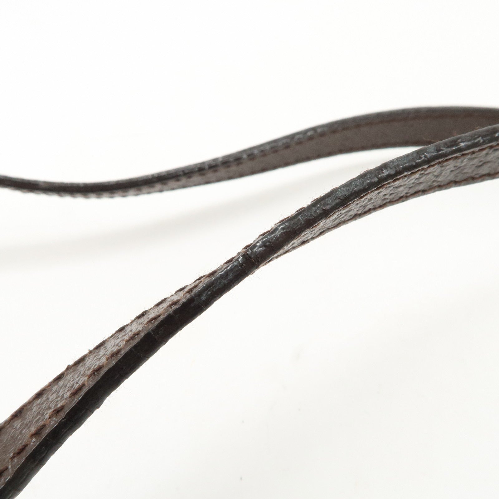 BVLGARI Logo Mania Canvas Leather Shoulder Bag Beige Dark Brown