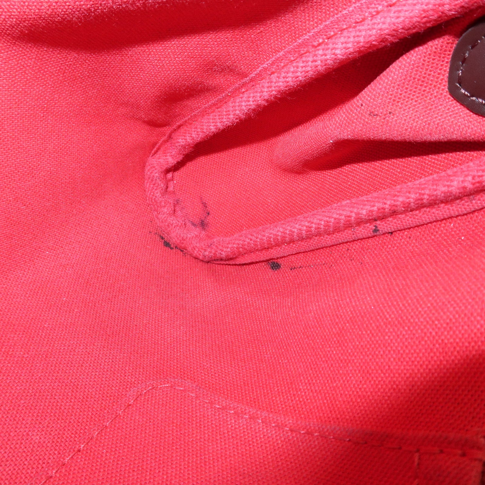 Louis Vuitton Damier Favorite MM Canvas Leather Shoulder Bag FL4126 Used