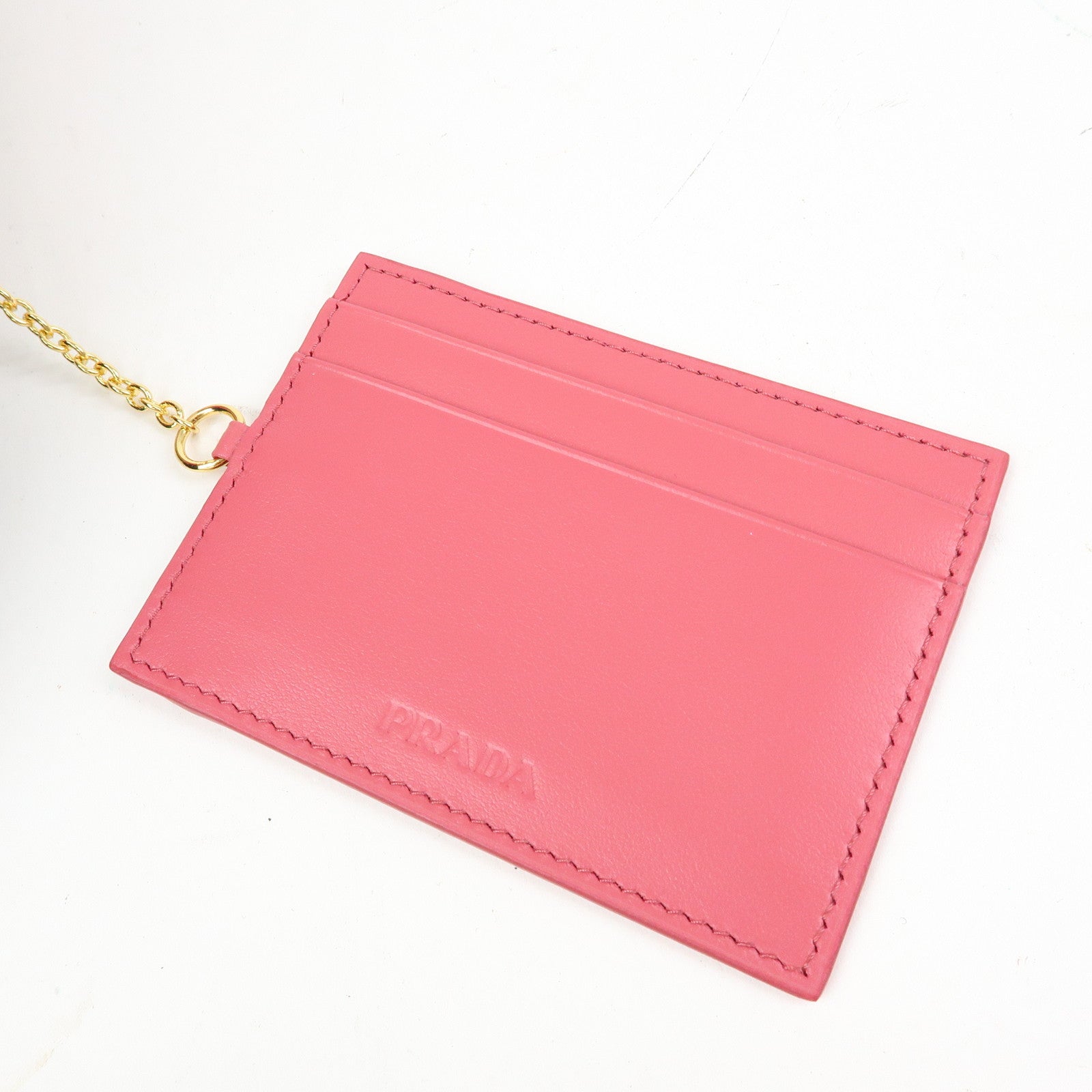 PRADA Saffiano Leather Flap Bi-Fold Long Wallet Pink Beige 1MH132