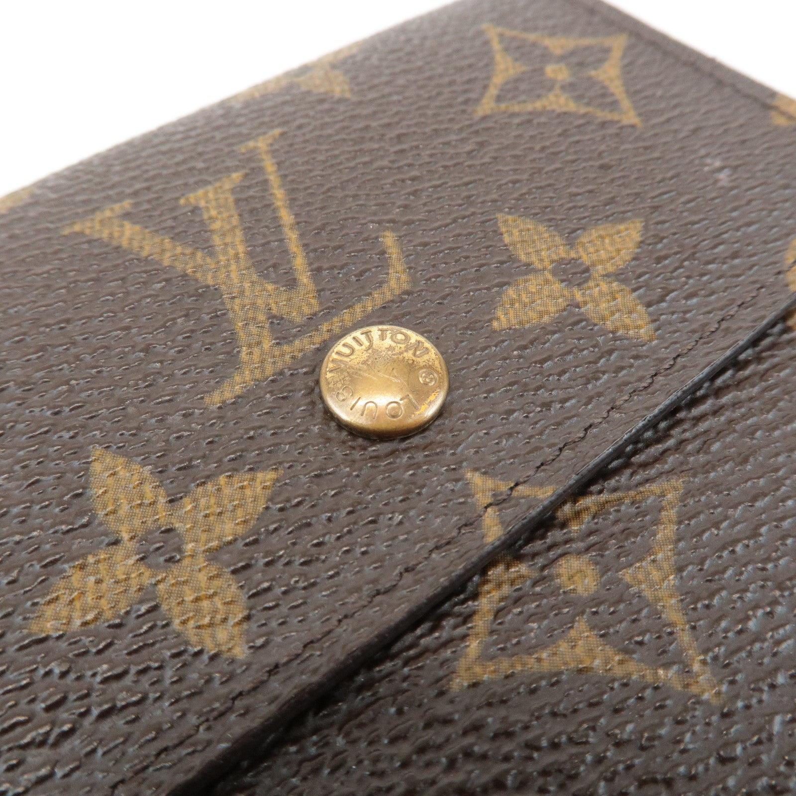Louis Vuitton Monogram Porte Monnaie Billets Carte Credit M61660 Used