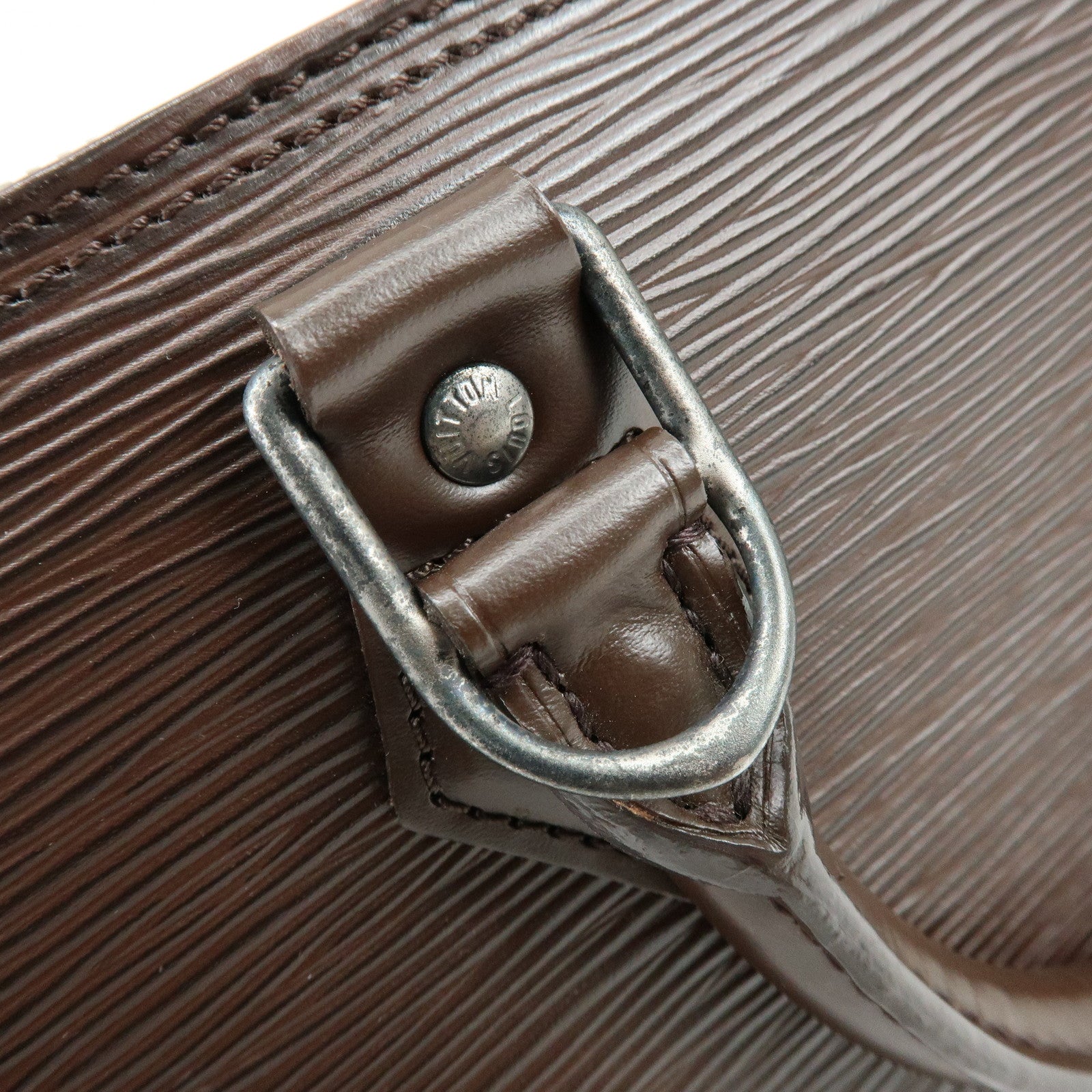 Louis Vuitton Epi Leather Alma Hand Bag Mocha Brown M5214D