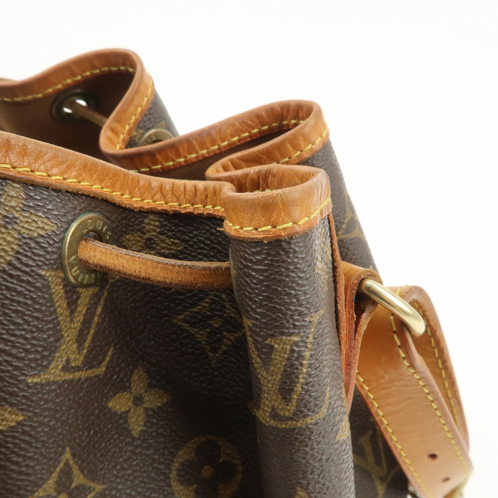 Louis Vuitton Monogram Canvas Petit Noe Shoulder Bag Brown M42226