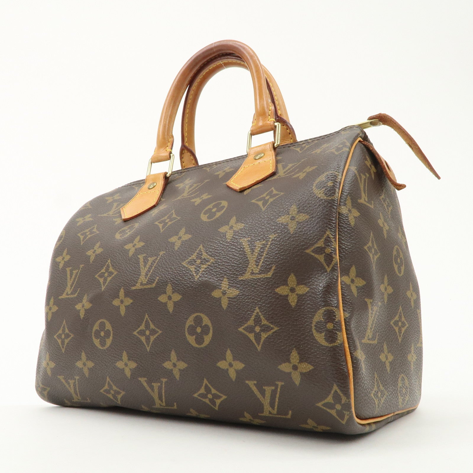 Louis Vuitton Monogram Speedy 25 Boston Bag Hand Bag Brown M41528