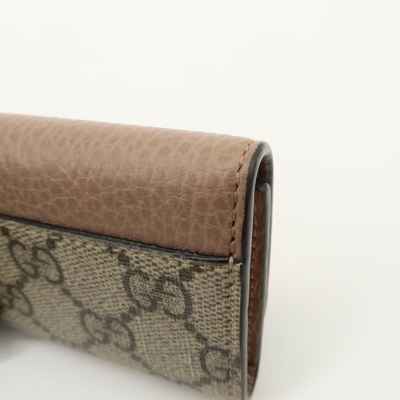 GUCCI GG Marmont GG Supreme 6 Key Case Key Holder Beige 456118