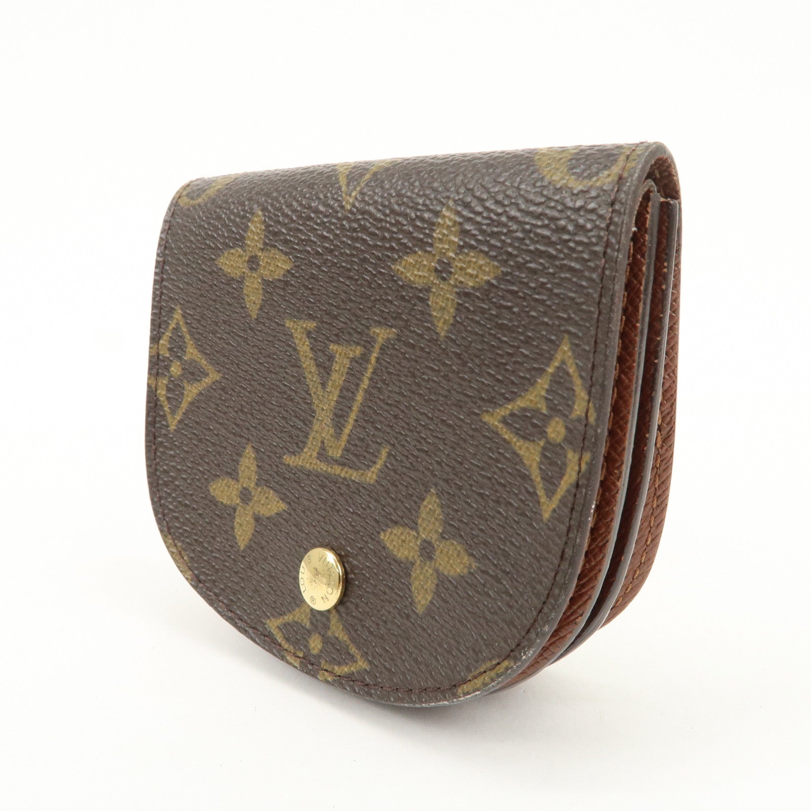 Louis Vuitton Monogram Porte Monnaie Gousset Coin Case M61970 Used
