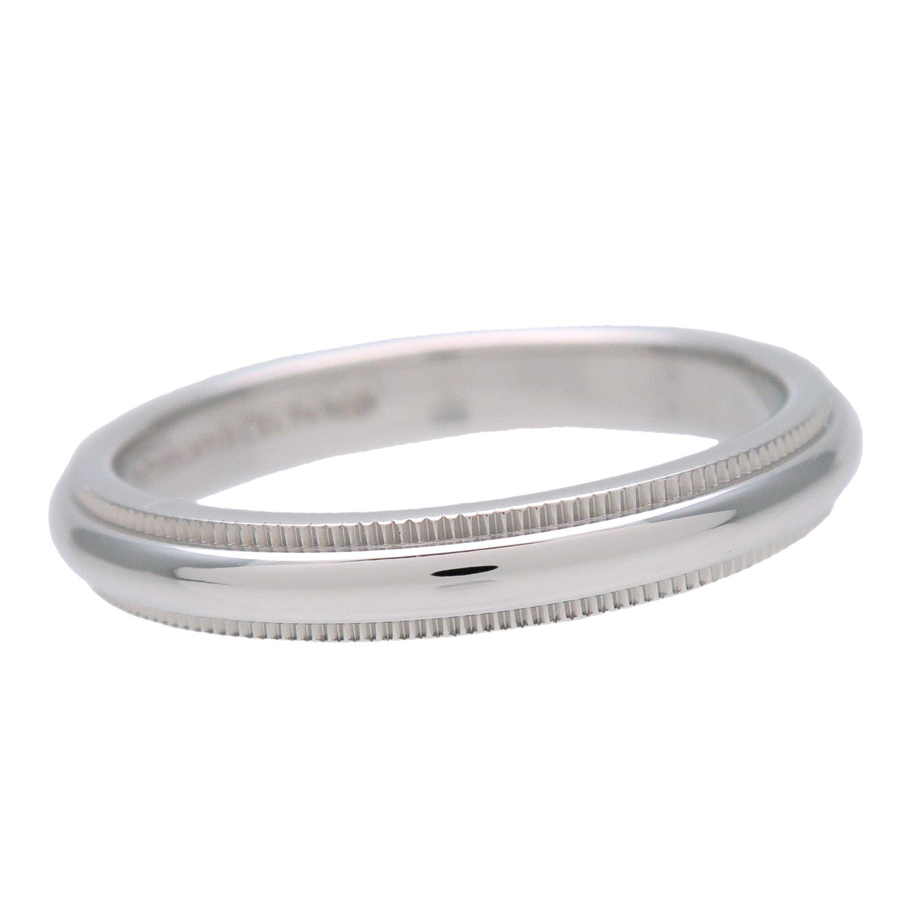 Tiffany & Co Milgrain Band Ring PT950 Platinum US7.25 EU55 HK16