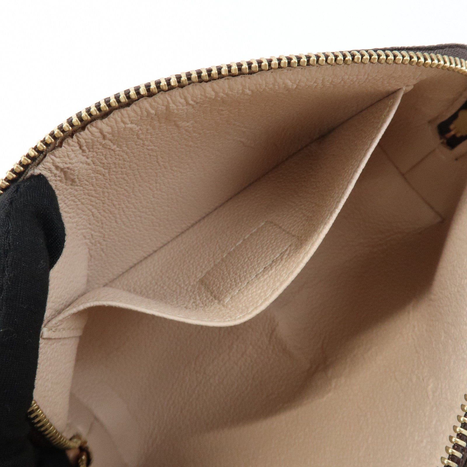 Louis Vuitton Monogram Pochette Cosmetic Pouch Brown M47515